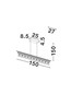 Preview: Nova Luce LED Pendelleuchte Stellar dimmbar 17W warmweiss 3000K Schwarz Chrom Aluminium 120x8cm 9186973
