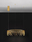 Preview: Nova Luce LED Pendelleuchte Stellar dimmbar 25W warmweiss 3000K Gold Aluminium Kupfer Ø65cm 9186974