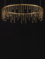 Preview: Nova Luce LED Pendelleuchte Stellar dimmbar 25W warmweiss 3000K Gold Aluminium Kupfer Ø65cm 9186974