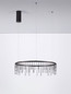 Preview: Nova Luce LED Pendelleuchte Stellar dimmbar 25W warmweiss 3000K Schwarz Chrom Aluminium Ø65cm 9186975