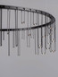 Preview: Nova Luce LED Pendelleuchte Stellar dimmbar 25W warmweiss 3000K Schwarz Chrom Aluminium Ø65cm 9186975