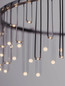 Preview: Nova Luce LED Pendelleuchte Stellar dimmbar 25W warmweiss 3000K Schwarz Chrom Aluminium Ø65cm 9186975