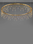 Preview: Nova Luce LED Pendelleuchte Stellar dimmbar 30W warmweiss 3000K Gold Aluminium Kupfer Ø80cm 9186976
