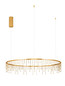 Preview: Nova Luce LED Pendelleuchte Stellar dimmbar 36W warmweiss 3000K Gold Aluminium Kupfer Ø100cm 9186978