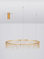 Preview: Nova Luce LED Pendelleuchte Stellar dimmbar 36W warmweiss 3000K Gold Aluminium Kupfer Ø100cm 9186978