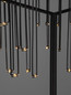 Preview: Nova Luce LED Tischleuchte Stellar dimmbar 14W warmweiss 3000K Schwarz Chrom Aluminium Ø30cm 9186981