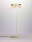 Preview: Nova Luce LED Stehleuchte Stellar dimmbar 17W warmweiss 3000K Gold Aluminium Kupfer 140cm 9186982