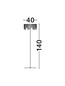 Preview: Nova Luce LED Stehleuchte Stellar dimmbar 17W warmweiss 3000K Gold Aluminium Kupfer 140cm 9186982