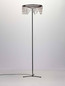 Preview: Nova Luce LED Stehleuchte Stellar dimmbar 17W warmweiss 3000K Schwarz Chrom Aluminium 140cm 9186983