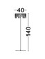 Preview: Nova Luce LED Stehleuchte Stellar dimmbar 17W warmweiss 3000K Schwarz Chrom Aluminium 140cm 9186983