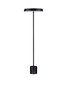 Preview: Nova Luce LED Stehleuchte Vetro 33W warmweiss 3000K Schwarz Aluminium 136cm 9223419