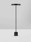 Preview: Nova Luce LED Stehleuchte Vetro 33W warmweiss 3000K Schwarz Aluminium 136cm 9223419