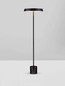 Preview: Nova Luce LED Stehleuchte Vetro 33W warmweiss 3000K Schwarz Aluminium 136cm 9223419