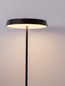Preview: Nova Luce LED Stehleuchte Vetro 33W warmweiss 3000K Schwarz Aluminium 136cm 9223419