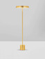 Preview: Nova Luce LED Stehleuchte Vetro 33W warmweiss 3000K Gold Aluminium 136cm 9223420