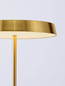 Preview: Nova Luce LED Stehleuchte Vetro 33W warmweiss 3000K Gold Aluminium 136cm 9223420