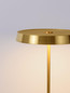 Preview: Nova Luce LED Stehleuchte Vetro 33W warmweiss 3000K Gold Aluminium 136cm 9223420