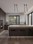 Preview: Nova Luce LED Deckenleuchte Stilvi schwenkbar 4W warmweiss 3000K Schwarz Aluminium Ø5x70cm 9232143