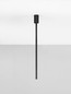 Preview: Nova Luce LED Deckenleuchte Stilvi schwenkbar 4W warmweiss 3000K Schwarz Aluminium Ø5x70cm 9232143