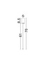 Preview: Nova Luce LED Deckenleuchte Stilvi schwenkbar 4W warmweiss 3000K Schwarz Aluminium Ø5x70cm 9232143