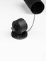 Preview: Nova Luce LED Pendelleuchte Stilvi 4W warmweiss 3000K Schwarz Aluminium Ø8cm 9232151
