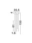Preview: Nova Luce LED Pendelleuchte Stilvi 15W warmweiss 3000K Schwarz Aluminium Ø35,5cm 9232152