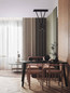 Preview: Nova Luce LED Pendelleuchte Stilvi 8W warmweiss 3000K Schwarz Aluminium 45x10cm 9232154