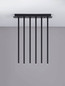 Preview: Nova Luce LED Pendelleuchte Stilvi 17W warmweiss 3000K Schwarz Aluminium 50x20cm 9232155