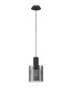 Preview: Nova Luce Pendelleuchte Mirbi E27 Schwarz Stahl Glas Ø18cm 9236200