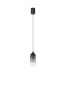 Preview: Nova Luce LED Pendelleuchte Kita 6W warmweiss 3000K Schwarz Glas Metall Ø7cm 9236205