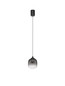 Preview: Nova Luce LED Pendelleuchte Kita 6W warmweiss 3000K Schwarz Glas Metall Ø10cm 9236206