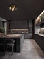 Preview: Nova Luce LED Deckenleuchte Kita dimmbar 28W warmweiss 3000K Schwarz Glas Metall Ø45cm 9236210
