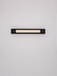 Preview: Nova Luce LED Wandleuchte Fasko 13W warmweiss 3000K IP44 Schwarz Glas Metall 60x9,5cm 9236300
