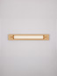 Preview: Nova Luce LED Wandleuchte Fasko 13W warmweiss 3000K IP44 Messinggold Glas Metall 60x9,5cm 9236302