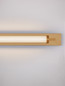 Preview: Nova Luce LED Wandleuchte Fasko 13W warmweiss 3000K IP44 Messinggold Glas Metall 60x9,5cm 9236302