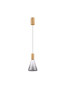 Preview: Nova Luce LED Pendelleuchte Voi dimmbar 8W warmweiss 3000K Schwarz Messinggold Glas Metall Ø16cm 9236305