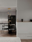 Preview: Nova Luce LED Pendelleuchte Voi dimmbar 24W warmweiss 3000K Schwarz Messinggold Glas Metall Ø43cm 9236306