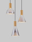 Preview: Nova Luce LED Pendelleuchte Voi dimmbar 24W warmweiss 3000K Schwarz Messinggold Glas Metall Ø43cm 9236306