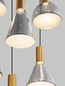 Preview: Nova Luce LED Pendelleuchte Voi dimmbar 48W warmweiss 3000K Schwarz Messinggold Glas Metall Ø52cm 9236308