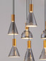 Preview: Nova Luce LED Pendelleuchte Voi dimmbar 47W warmweiss 3000K Schwarz Messinggold Glas Metall 96x33cm 9236309