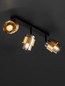 Preview: Nova Luce Deckenleuchte Sianna 3-flammig 3xE27 Schwarz Messinggold Glas Metall 70x20cm 9236388