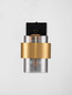 Preview: Nova Luce Wandleuchte Sianna E27 Schwarz Messinggold Glas Metall 20x17cm 9236389