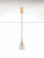 Preview: Nova Luce LED Pendelleuchte Imatia 7W warmweiss 3000K Messinggold Rauchschwarz Glas Metall Ø14cm 9236391