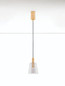 Preview: Nova Luce LED Pendelleuchte Imatia 7W warmweiss 3000K Messinggold Rauchschwarz Glas Metall Ø14cm 9236391