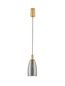 Preview: Nova Luce LED Pendelleuchte Imatia 7W warmweiss 3000K Messinggold Rauchschwarz Glas Metall Ø14cm 9236392
