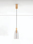 Preview: Nova Luce LED Pendelleuchte Imatia 7W warmweiss 3000K Messinggold Rauchschwarz Glas Metall Ø14cm 9236392