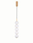 Preview: Nova Luce LED Pendelleuchte Klelia dimmbar 30W warmweiss 3000K Messinggold Metall Ø15cm 9236393