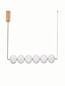 Preview: Nova Luce LED Pendelleuchte Klelia dimmbar 34W warmweiss 3000K Messinggold Metall 80x15cm 9236394