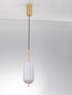 Preview: Nova Luce LED Pendelleuchte Klelia dimmbar 17W warmweiss 3000K Messinggold Metall Ø15cm 9236395