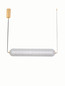 Preview: Nova Luce LED Pendelleuchte Klelia dimmbar 40W warmweiss 3000K Messinggold Metall 97x15cm 9236396